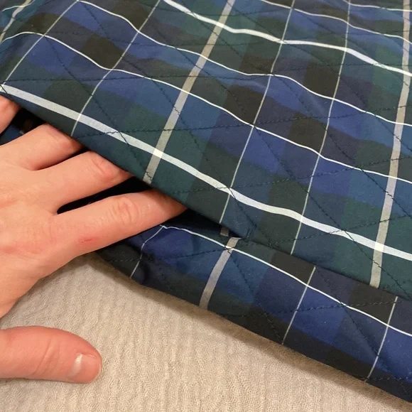 Uniqlo Blue and Green Plaid Mini Wrap Skirt. Size S - Picture 7 of 8